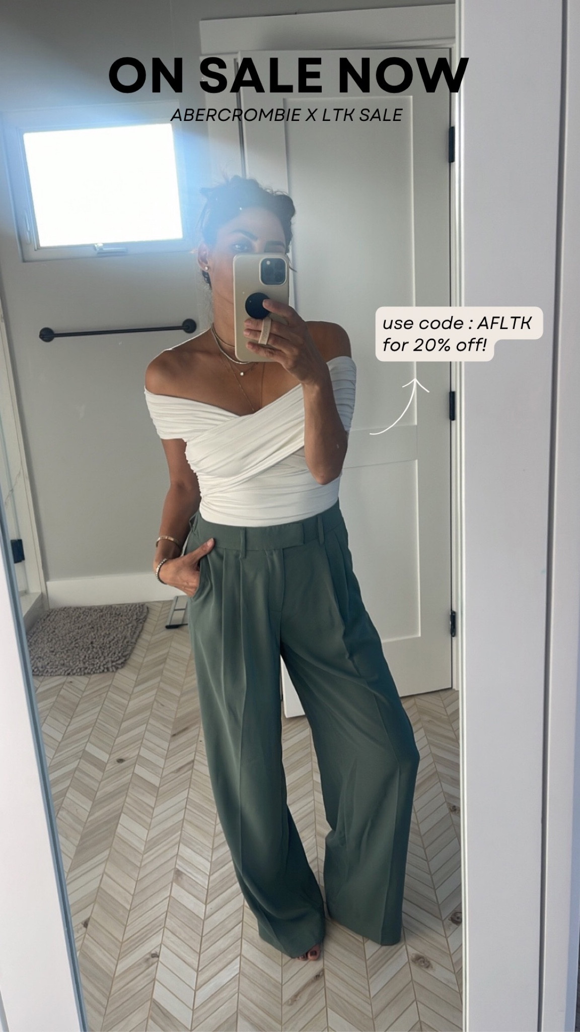 Abercrombie X LTK sale! A great top to elevate an outfit! Use code: AFLTK for 20% off! 

#LTKSale