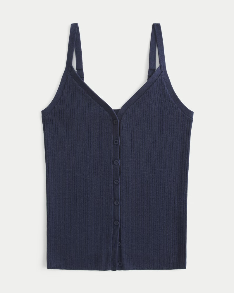 Button-Through Sweater Tank | Hollister (US)