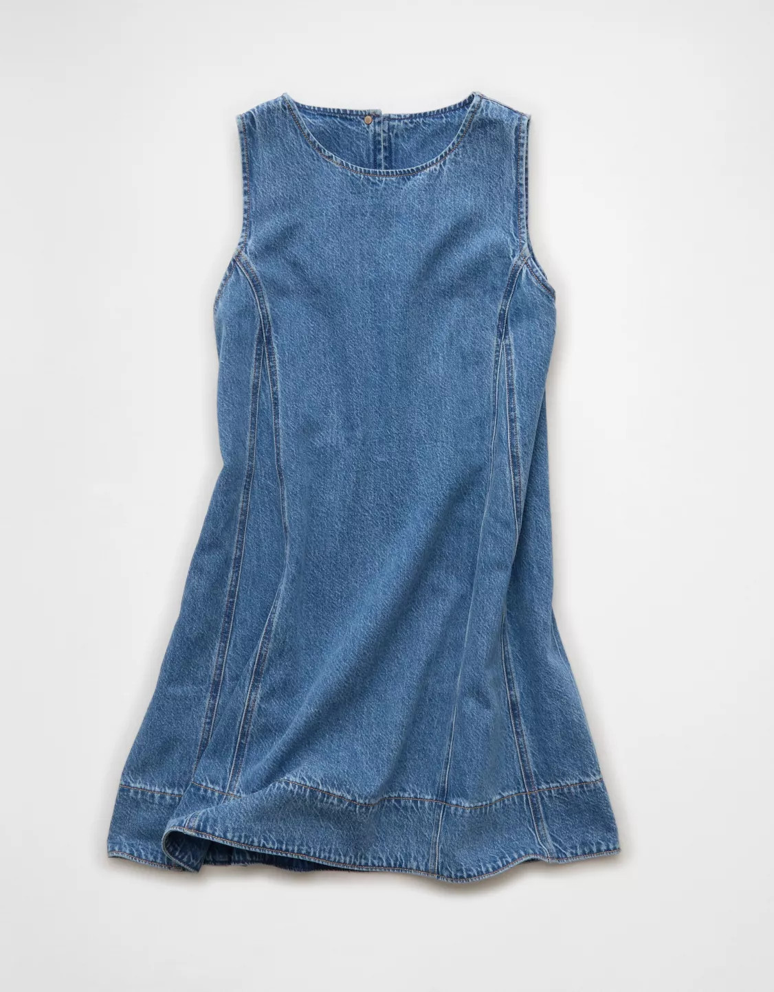 AE High Neck Denim Shift Dress | American Eagle Outfitters (US & CA)