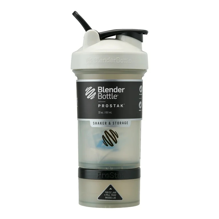 BlenderBottle ProStak 22 oz Gray Shaker Cup with Flip-Top Lid | Walmart (US)