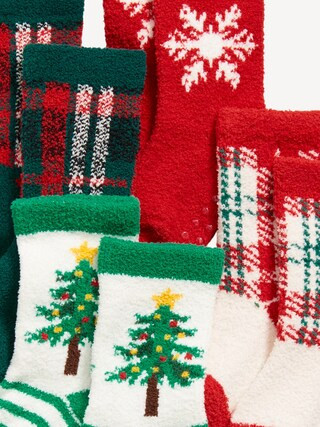 Unisex Holiday Cozy Socks 4-Pack for Toddler & Baby | Old Navy (US)