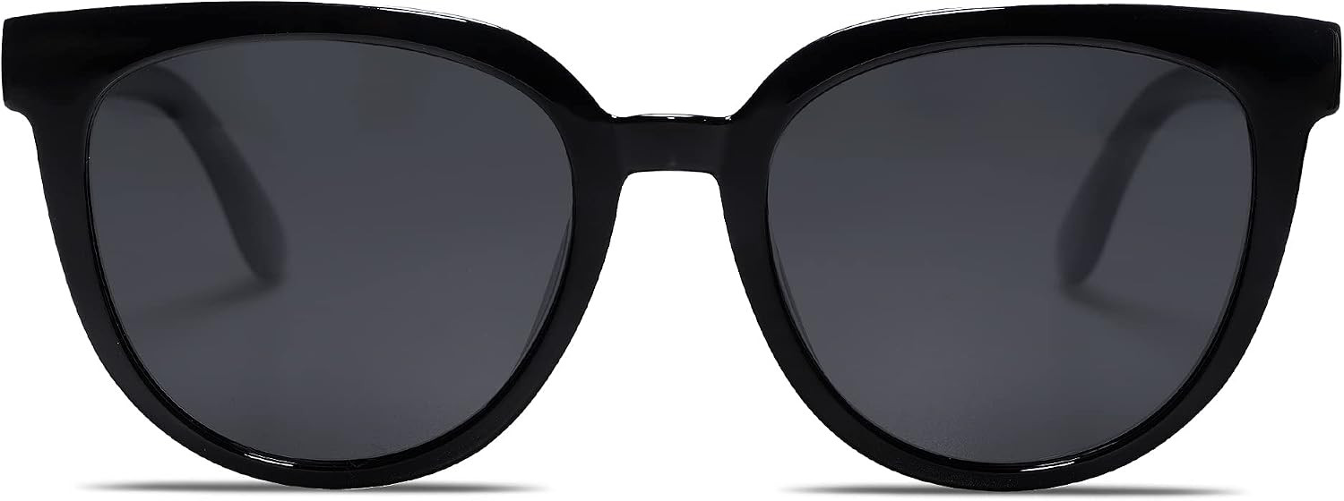 SOJOS Trendy Cat Eye Round Polarized Sunglasses for Women Fashion UV Protection Sunnies Sunglasses SJ2175 | Amazon (US)