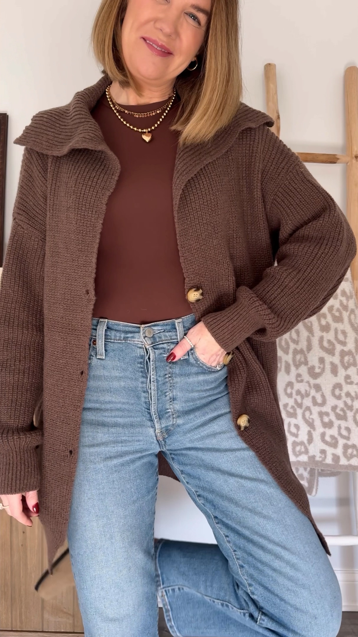 Type the word OVERSIZED and I’ll send these cutie oversight cardigans right to your inbox!

I have been waiting for these perfectly oversized, chunky cardigans to restock and they’re finally back + there’s currently discount! They’re cozy and soft and plenty long enough for leggings. Eleven color options and I have a medium.

Casual mom style, casual holiday outfit, thanksgiving’s outfit, leggings outfits, look for less, cozy vibes, affordable fashion, over 40 fashion, curvey girl approved, what to wear, how to style 

#LTKOver40 #LTKHoliday #LTKSaleAlert