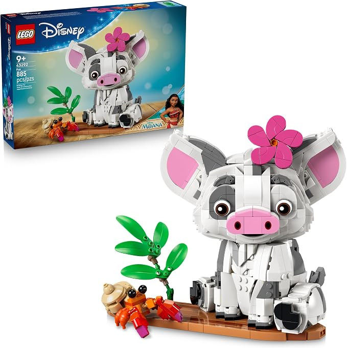LEGO Disney Moana Pua 43292 | Building Toys for Girls & Boys, Ages 9+, Moana Displayable Toy for ... | Amazon (US)