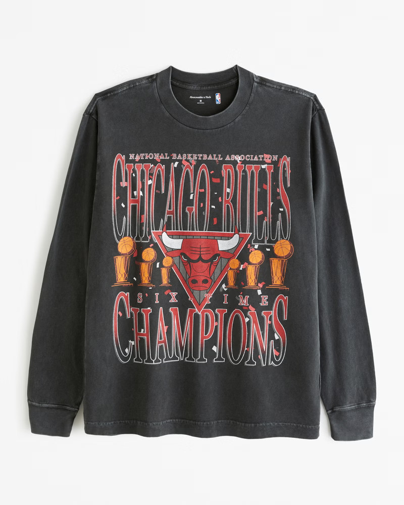 Long-Sleeve Chicago Bulls Graphic Tee | Abercrombie & Fitch (US)