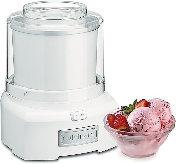 Cuisinart 1.5 Quart Frozen Yogurt ICE-21P1 Ice Cream Maker, Qt, White | Amazon (US)
