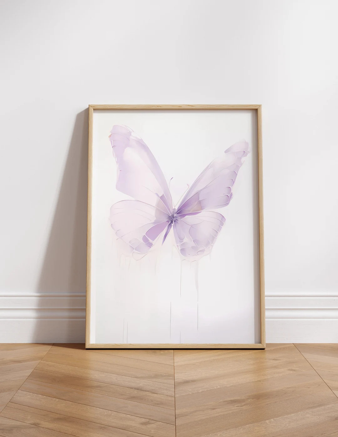 Purple Butterfly Art 5/5 Purple Nursery Art Baby Girl - Etsy | Etsy (US)