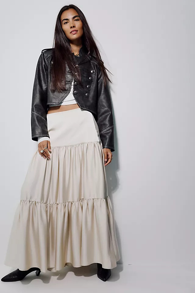 Juliette Satin Maxi Skirt | Free People (Global - UK&FR Excluded)