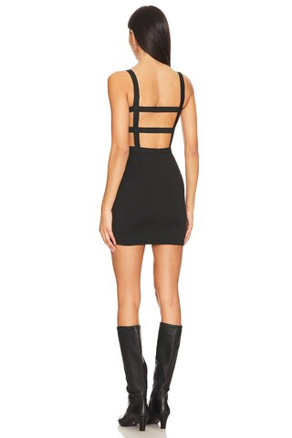 Camille Strappy Mini Dress in Black | Revolve Clothing (Global)