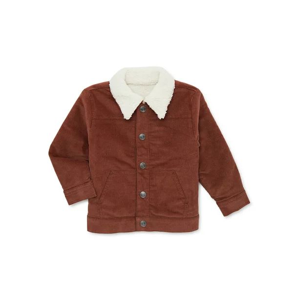 easy-peasy Baby and Toddler Boy Faux Sherpa Jacket, Sizes 12 Months-5T - Walmart.com | Walmart (US)