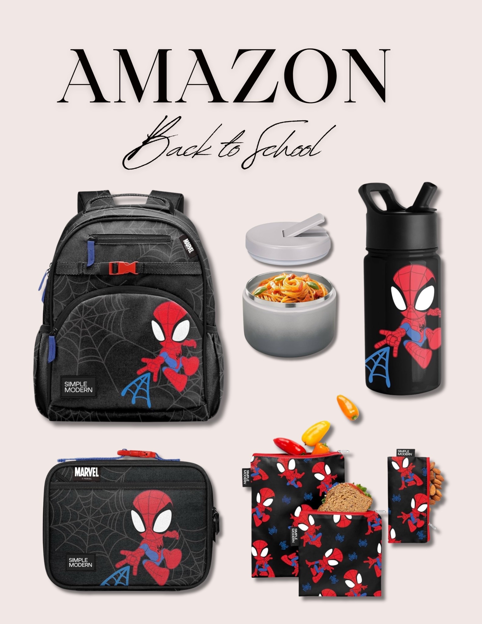  Back to School 🖤📕 Spiderman was my son’s Pre-K theme, Paw Patrol was Kindergarten, and 1st grade is pending! Most of these are Simple Modern finds which have the best quality!

#LTKKids