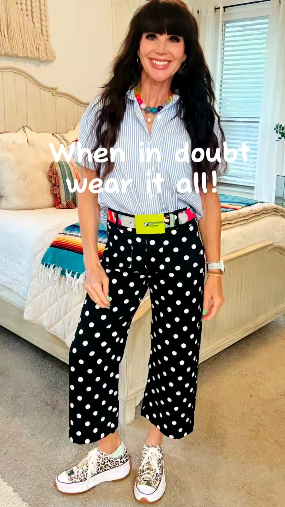 Over 50, no rules here, just wear it all at once!  Mood boosted, plus you look cute and current!  Try it out!  

#LTKootd #LTKActive #LTKOver40