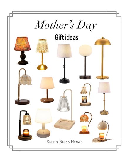 Cordless rechargeable table lamps and candle warmer lamps of all shapes and  price points. Perfect Mother’s Day gift ideas. 

#LTKGiftGuide #LTKhome #LTKfindsunder50