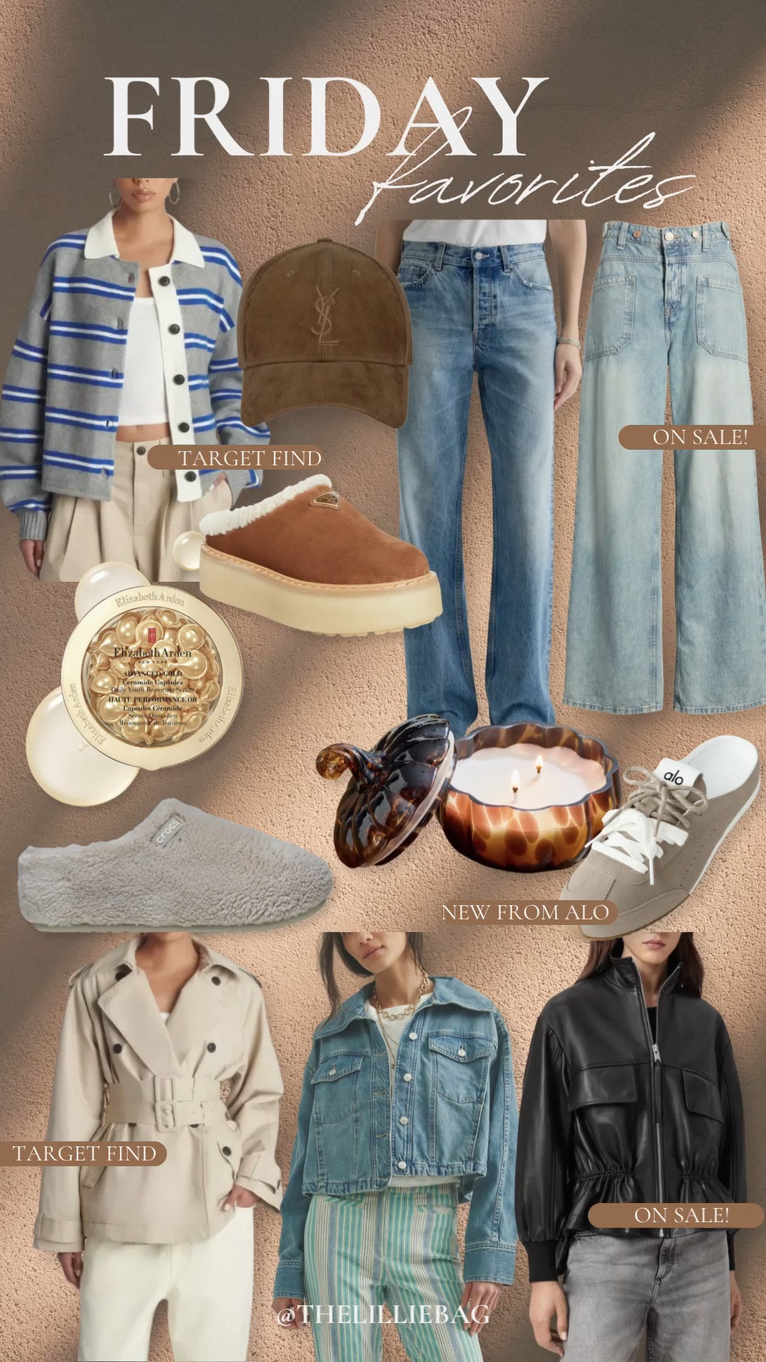 Friday favorites are looking very fall-coded 🤎 From new denim and lightweight jackets to cozy shoes, beauty favorites + a few Target finds, these are the pieces catching my eye this week. So many good wear-now, wear-later finds!

Friday favorites, fall fashion finds, Target finds, fall jackets, fall denim, women’s jeans, Alo sneakers, cozy shoes, fall accessories, transitional outfits, fall style 2026, women’s fashion finds

#LTKootd #LTKSeasonal #LTKSaleAlert