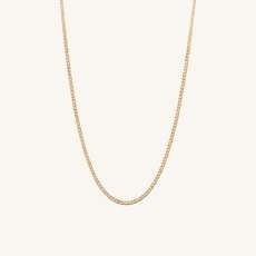 Flat Curb Chain Necklace - £500 | Mejuri (Global)