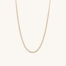Flat Curb Chain Necklace - £500 | Mejuri (Global)