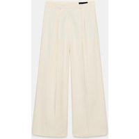 Zara - Zw Collection Pleated Wide Leg Pants - Ecru - M - Woman | Zara Canada
