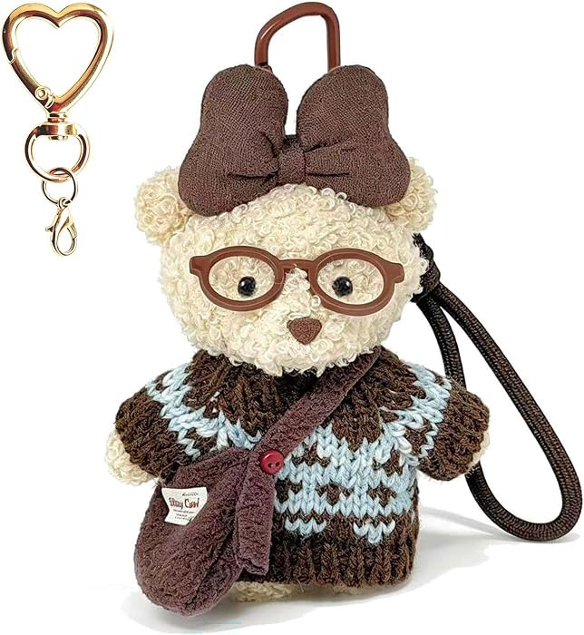 Cute Plush Bear Bag Charms for Women Handbags Backpacks Wallet, Bear Keychain | Amazon (US)