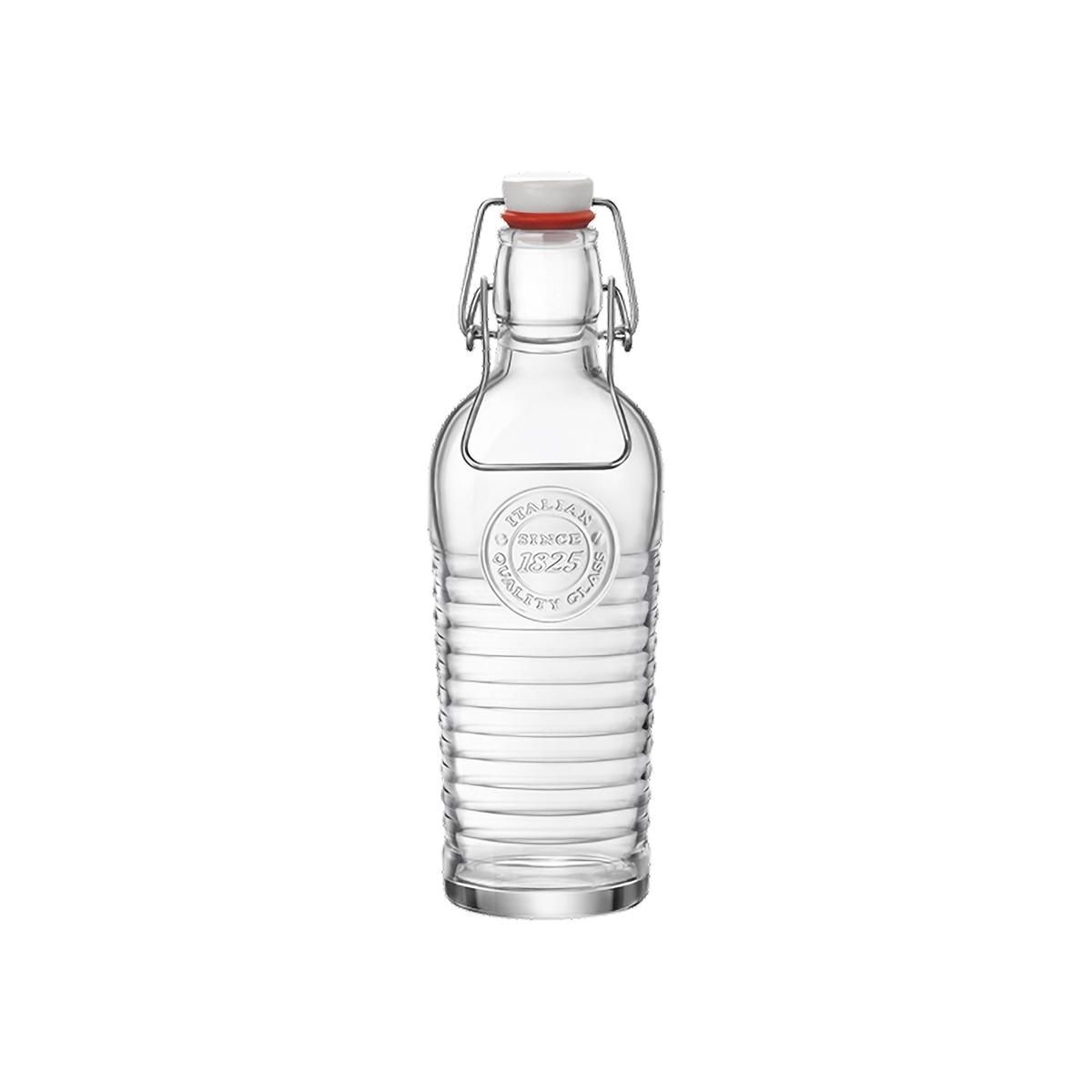 Bormioli Rocco Officina 37.25 oz. Glass Water Bottle, Airtight Seal/Metal Clamps | Target