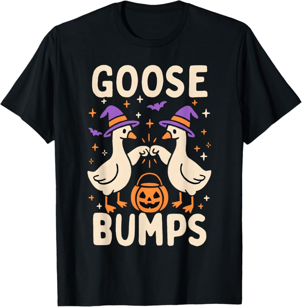 Goose Bumps Goosebumps Halloween Silly Meme Funny Fist Bump T-Shirt | Amazon (US)