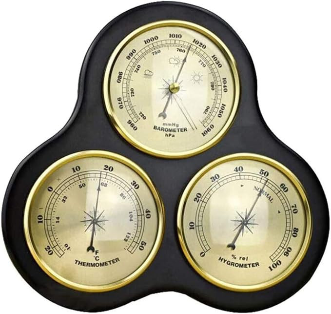 ZXY Traditional Weather Station, Barometer with Thermometer and Hygrometer No Battery No Battery ... | Amazon (US)