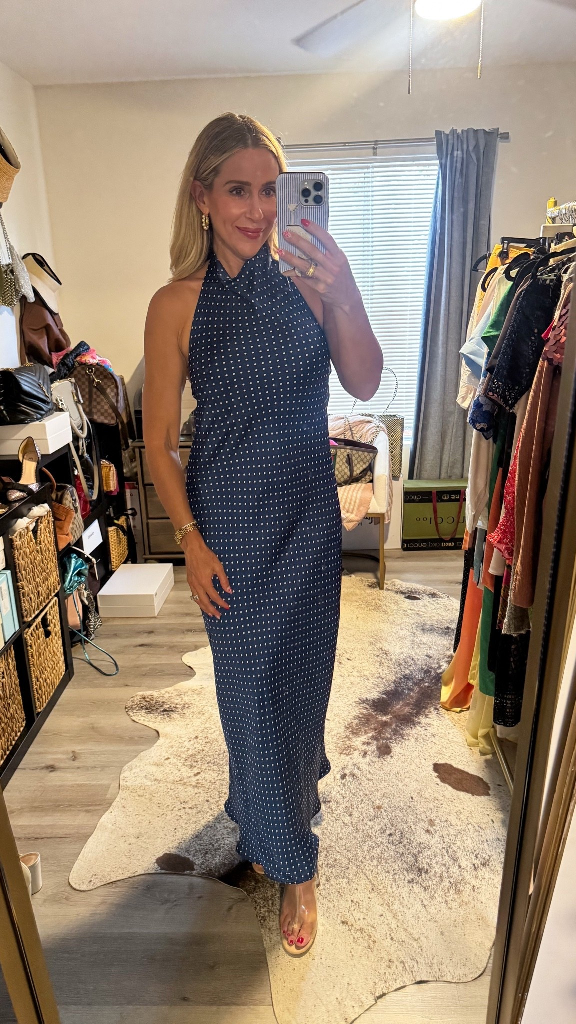The most gorgeous, flattering halter dress . The back is open and probably even prettier than the front! Runs true to size and comes in multiple colors!

#LTKootd #LTKWedding #LTKOver40