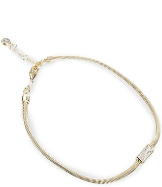 Anna & Ava Waterproof 18K Gold CZ Chain Line Bracelet | Dillard's | Dillard's