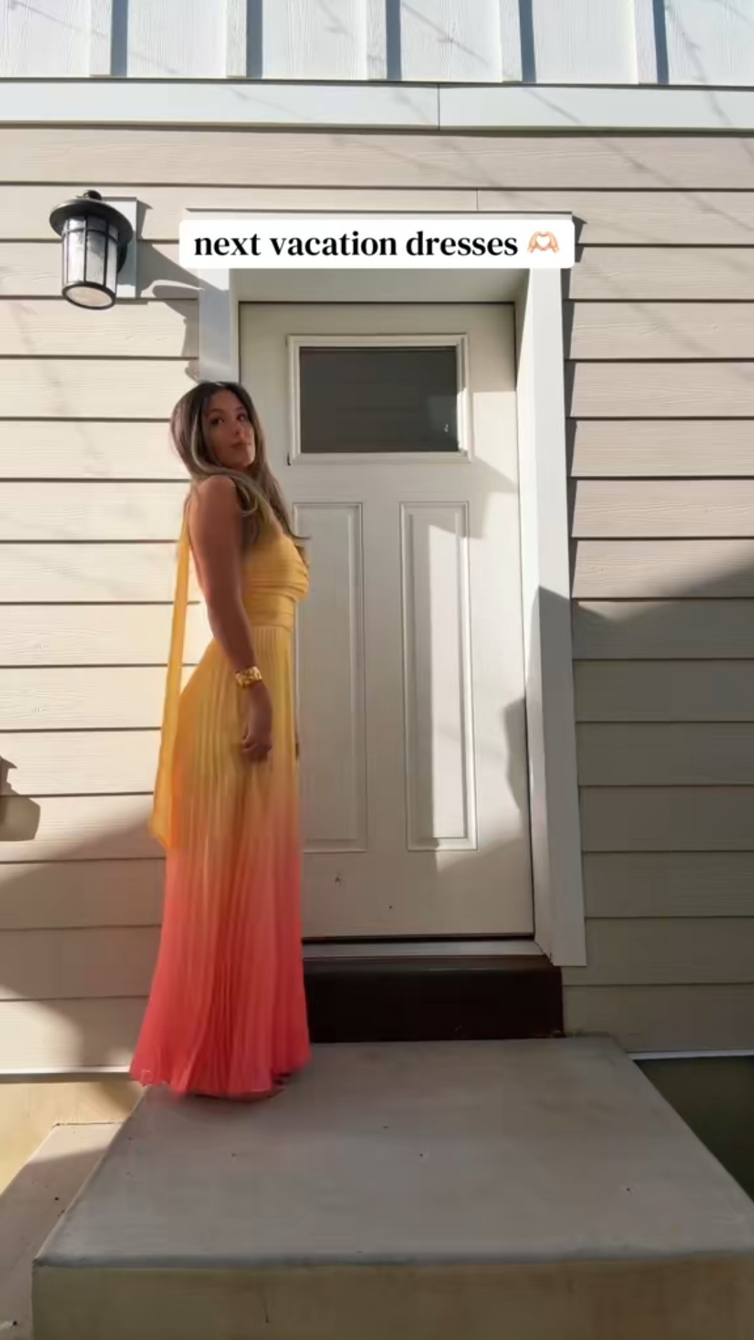 yay! #vacationdress #vacationdresses #dress #dressinspo #formaldress #sunsetdress 