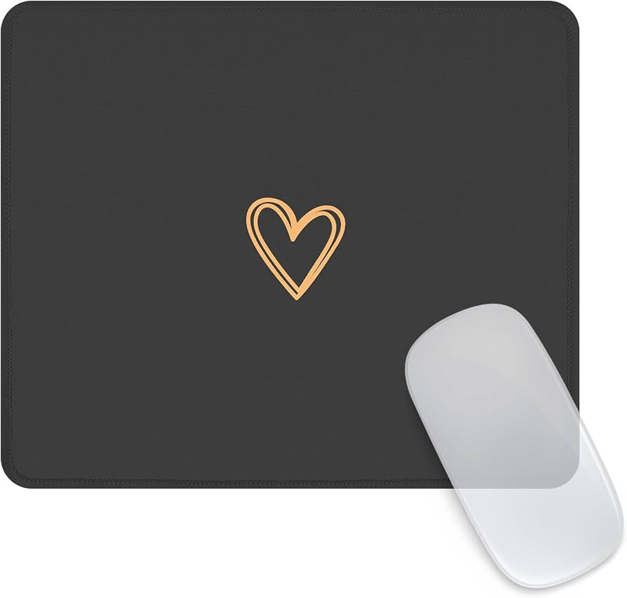 Seorsok Square Aesthetic Cute Heart Mouse Pad,Office Home Personalized Mouse Mat Design,Waterproo... | Amazon (US)