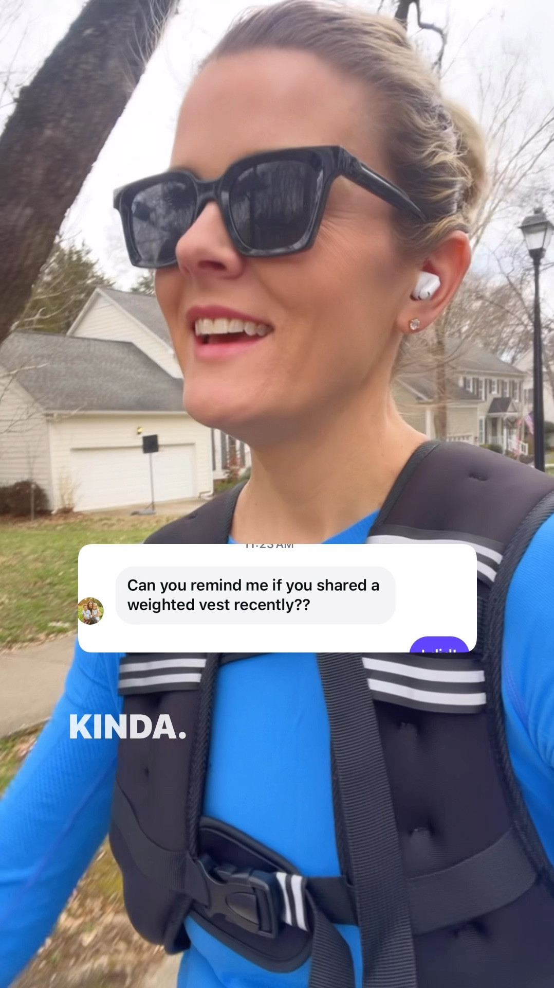 replacing running with weighted vest walks has improved my lower back pain so much! Using the 16lb right now  

#LTKWatchNow #LTKOver40 #LTKActive