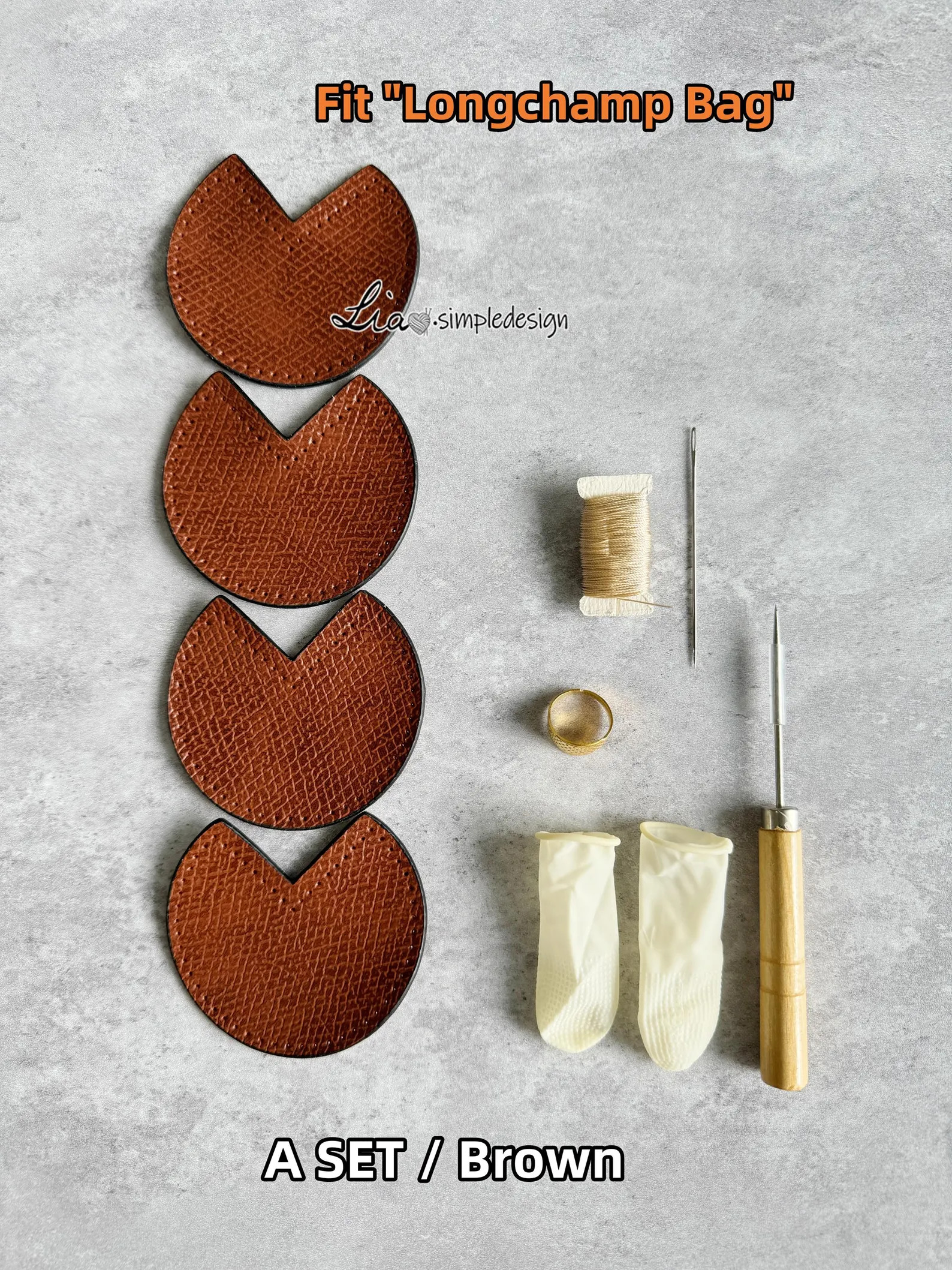 8 Color, 7.3CM Corner Bag, Bottom Corner First Layer Leather Fit "Longchamp Bag", Bag Accessories... | Etsy (US)