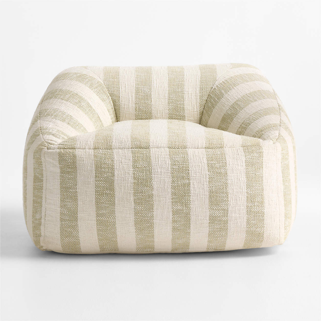 Elegant Pink Striped Organic Cotton Kids Lounge Chair + Reviews | Crate & Kids | Crate & Barrel