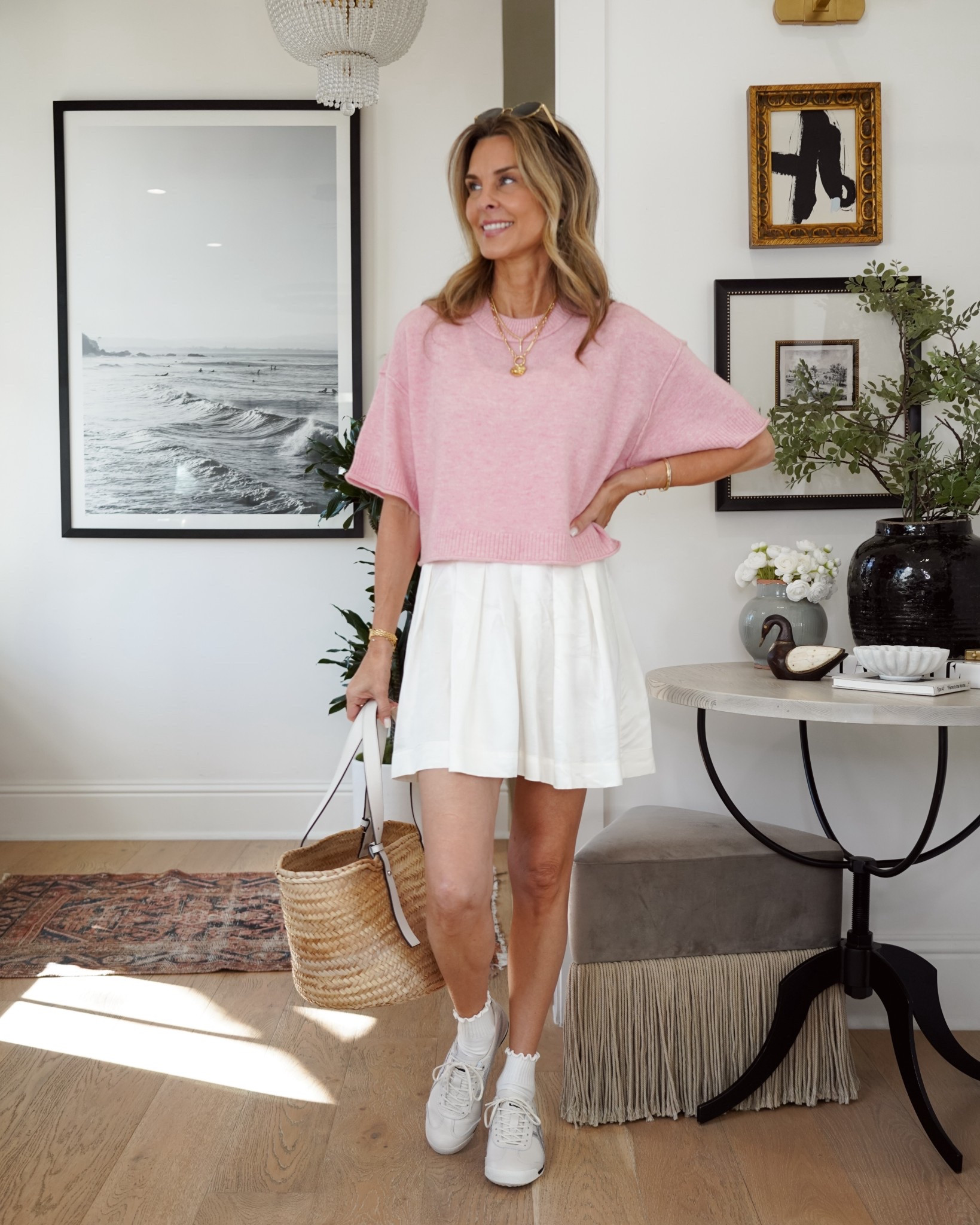 Wearing XS in most everything. I might like a small in the colorful stripped cardigan for length and the twofer dress with pink Goldie detachable sweater. 
-I’m 5’6”
-shoes all TTS 

Leave any questions below here. 

#LTKOver40 #LTKootd #LTKTravel