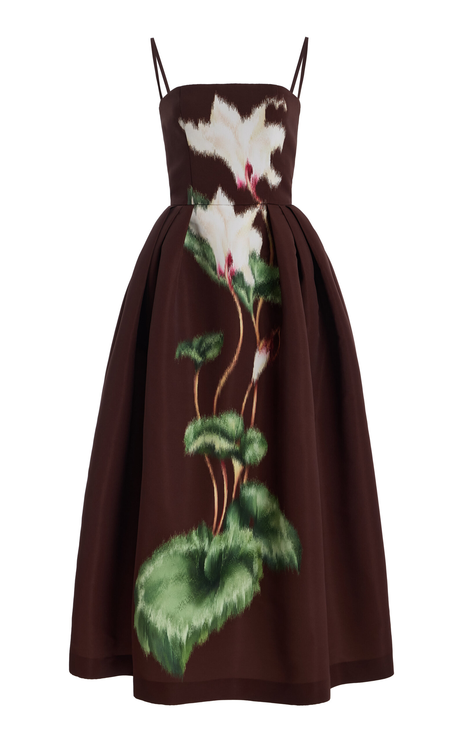 Cyclamen Faille Midi Dress | Moda Operandi (Global)