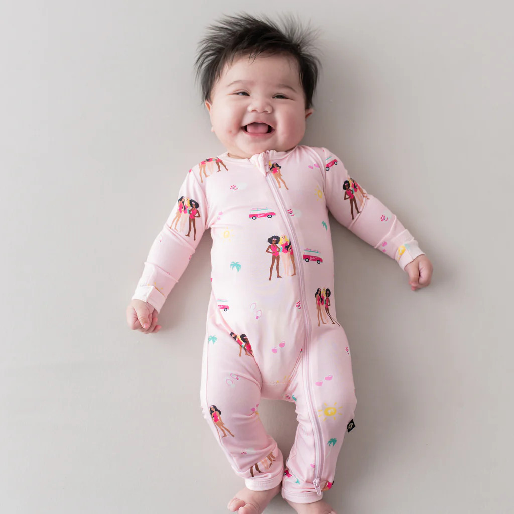 Zippered Romper in Barbie™ Beach | Kyte Baby