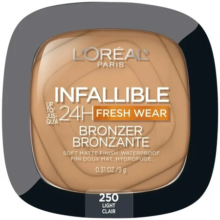 L Oreal Paris Infallible Up to 24H Fresh Wear Soft Matte Bronzer 250 Light 0.31 oz | Walmart (US)