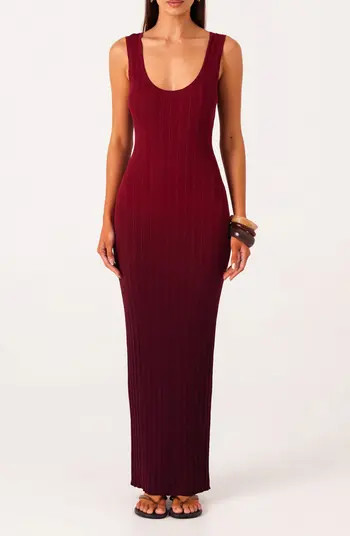 SNDYS Odessa Ombré Variegated Rib Cody-Con Maxi Dress | Nordstrom | Nordstrom