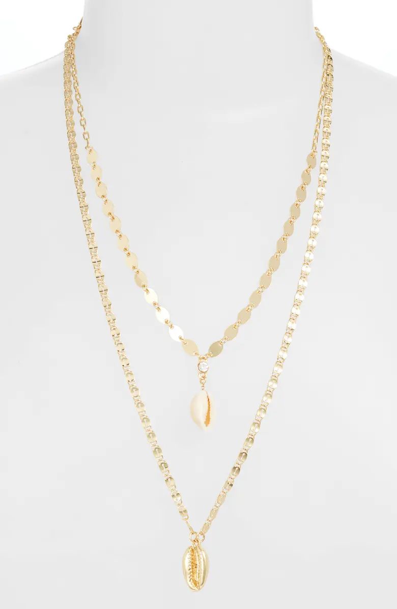 Set of 2 Shell Pendant Necklaces | Nordstrom