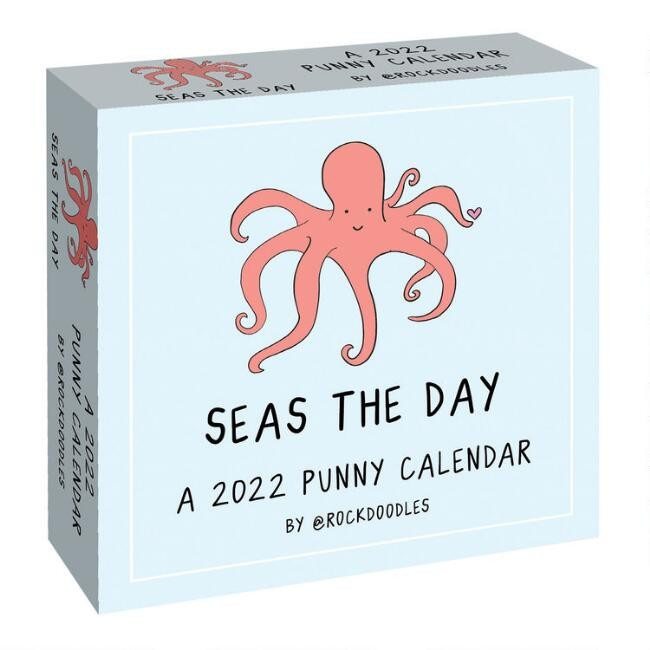 Seas The Day Punny 2022 Daily Desk Calendar | World Market
