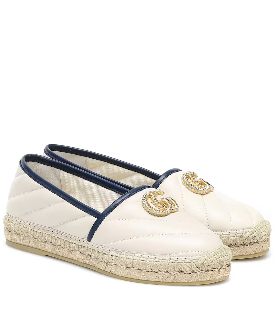 Double G quilted leather espadrilles | Mytheresa (UK)