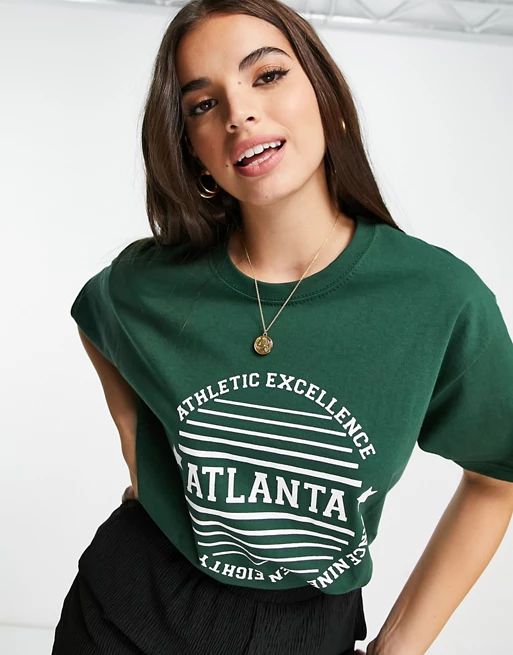 Daisy Street T-Shirt With Atlanta Print | ASOS US