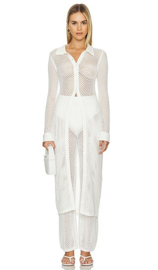 by Marianna Oakley Duster Cardigan in Ivory | Revolve Clothing (Global)