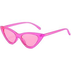 Przene Cat Eye Sunglasses for Women Men Candy Color Small Frame Trendy Cateye Sun Glasses 6581 | Amazon (US)