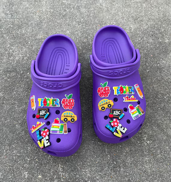 Croc Charms Clog Charms Teacher Educator Shoe Charms Bus | Etsy | Etsy (US)
