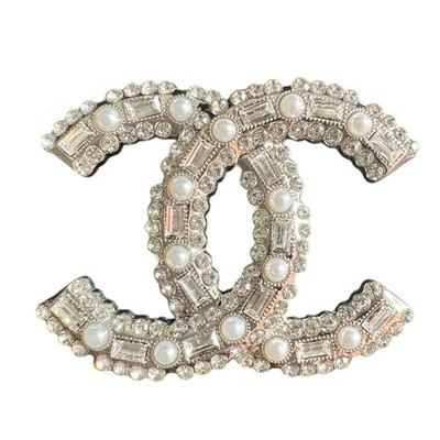 Chanel Vintage Silver Pearl Multi Crystal Brooch Autumn 1995 (CHXX018) | eBay US