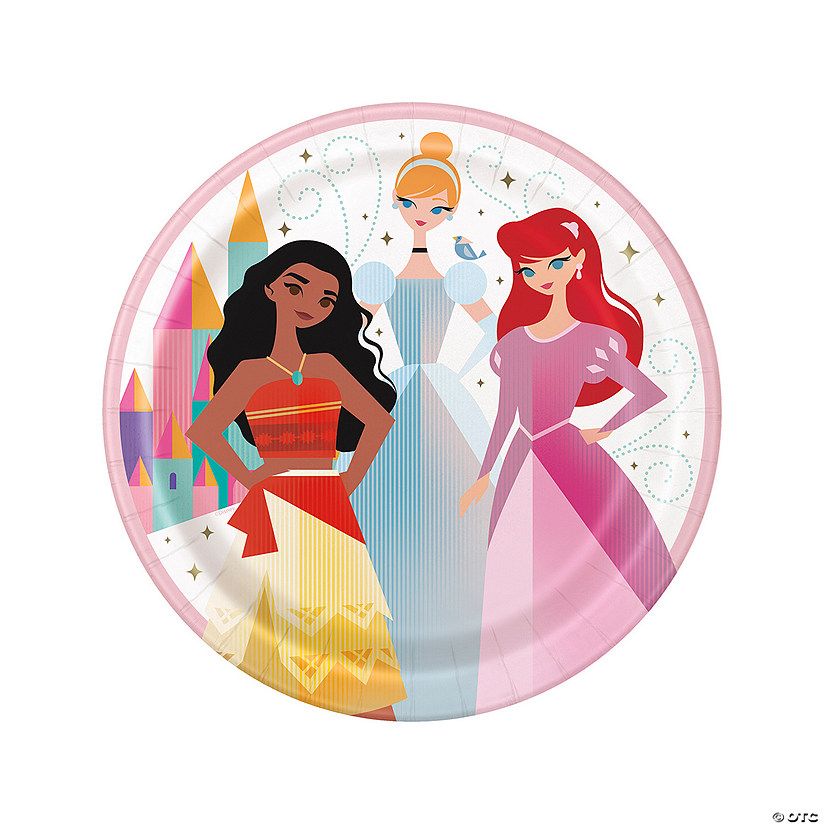 Disney Princess Party Paper Dinner Plates – 8 Ct. | Oriental Trading Company