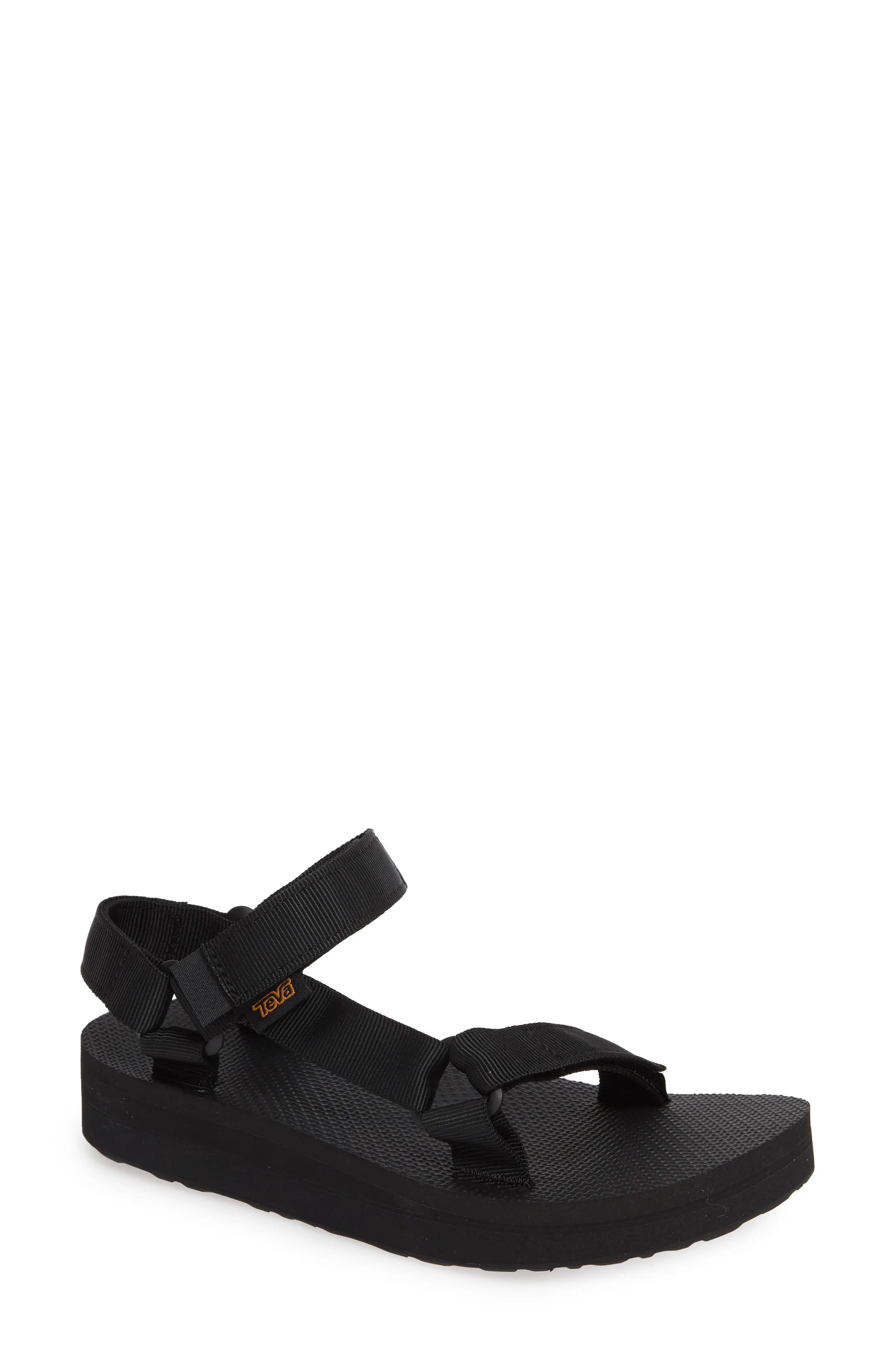 Teva Midform Universal Sandal in Black Fabric at Nordstrom, Size 6 | Nordstrom