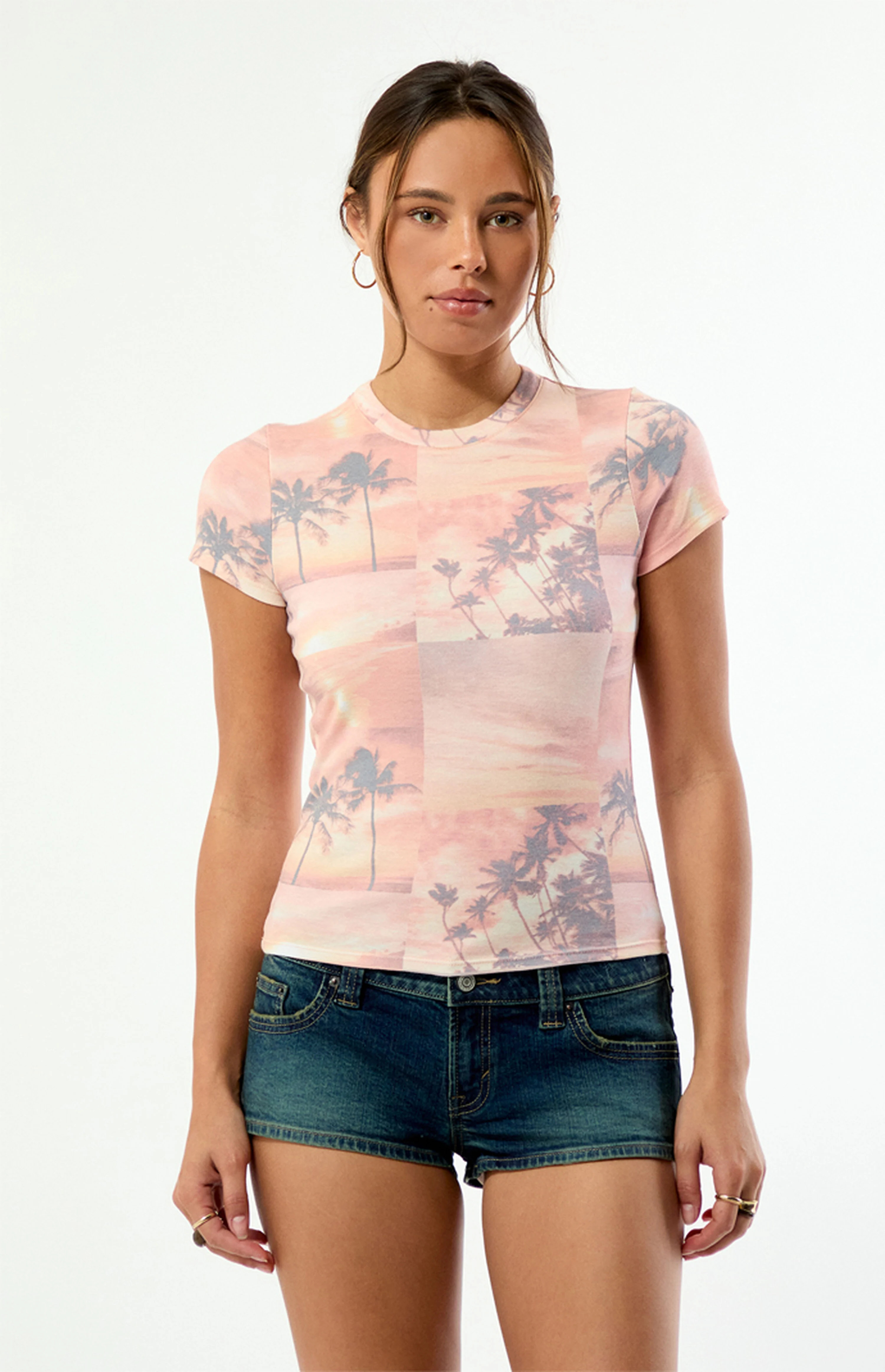 Your Favorite AOP Sunset Skimmer T-Shirt | PacSun