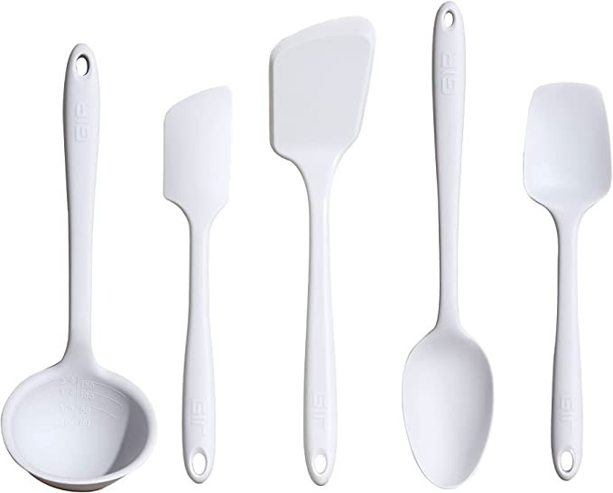 GIR: Get It Right Premium Silicone 5 Piece Utensil Set - Non-Stick Heat Resistant Kitchen Cooking... | Amazon (US)