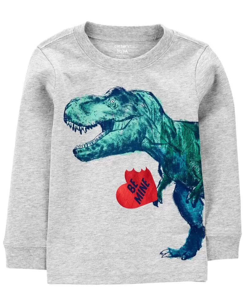 Toddler Valentine's Dinosaur Jersey Tee | Carter's